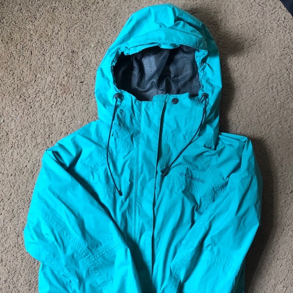 Columbia rain jacket aqua green - Picture 2 of 2